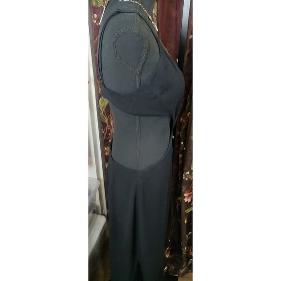 Reformation Midi Dress Size 10 Black Cutouts - Picture 11 of 15